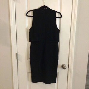 One Love Clothing Los Angeles Women’s Dress Size Medium Peplum Mock Neck